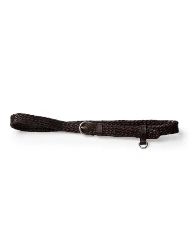 Prada Women's Braided Leather Belt - Brown - Size 34 | Thumbnail 1