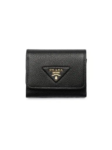 Prada Women's Leather Wallet - Grey | Thumbnail 1