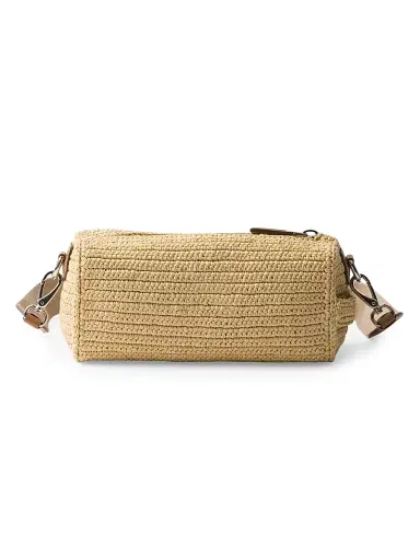 Prada Men's Crochet Shoulder Bag - Beige Khaki | Thumbnail 3
