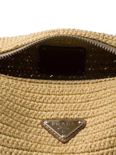 Prada Men's Crochet Shoulder Bag - Beige Khaki | Thumbnail 4