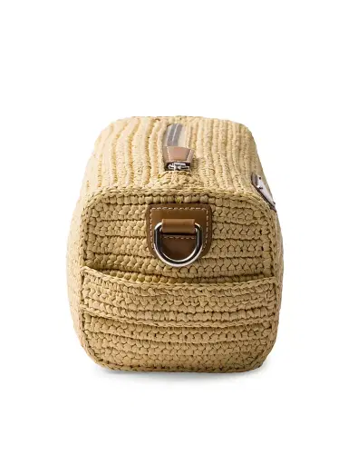 Prada Men's Crochet Shoulder Bag - Beige Khaki | Thumbnail 5