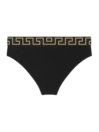 Versace Women's Stretch Cotton Logo Briefs | Thumbnail 2 Versace Women's Stretch Cotton Logo Briefs | Thumbnail 2