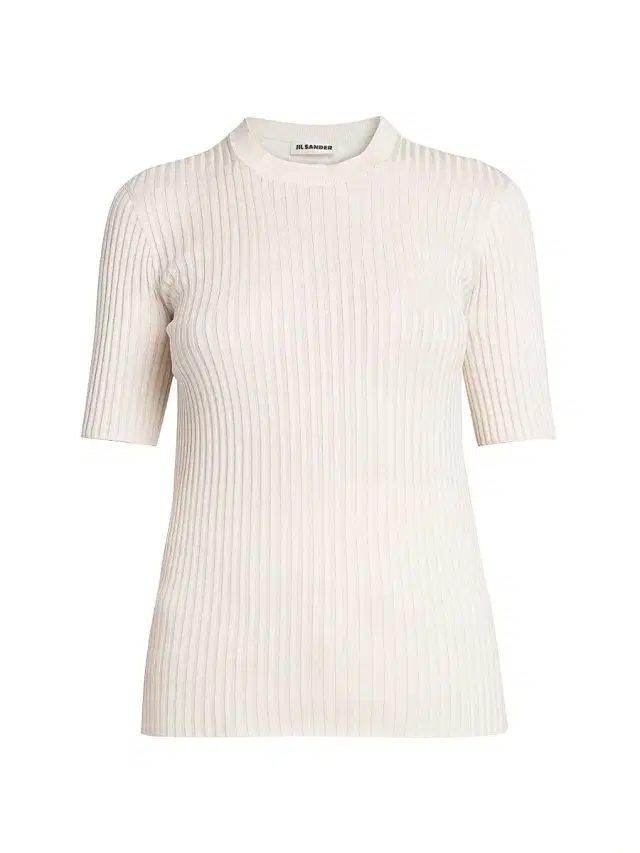 Jil Sander Women's Merino Wool Rib-Knit Top - Corn Silk