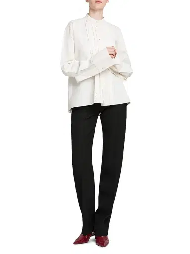 Jil Sander Women's Tailored Darted Straight Pants - Black - Size 10 | Thumbnail 2 Jil Sander Women's Tailored Darted Straight Pants - Black - Size 10 | Thumbnail 2