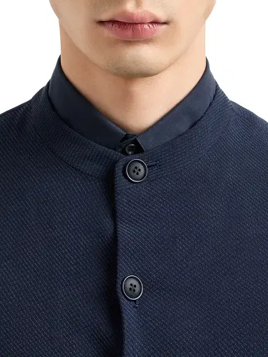 Giorgio Armani Men's Nero Collar Evening Jacket - Evening Blue - Size 48 | Thumbnail 5