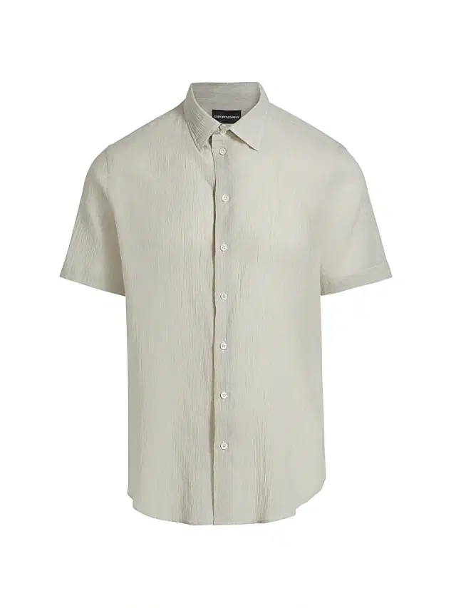 Men's Solid Cotton Button-Front Shirt - Tan