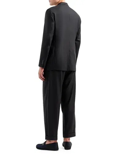 Giorgio Armani Men's Fashion Tonal Stripe Suit | Thumbnail 4 Giorgio Armani Men's Fashion Tonal Stripe Suit | Thumbnail 4