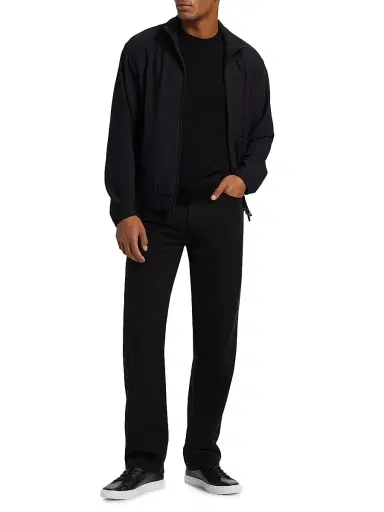 Emporio Armani Men's Stretch Nylon Zip-Front Jacket | Thumbnail 2 Emporio Armani Men's Stretch Nylon Zip-Front Jacket | Thumbnail 2