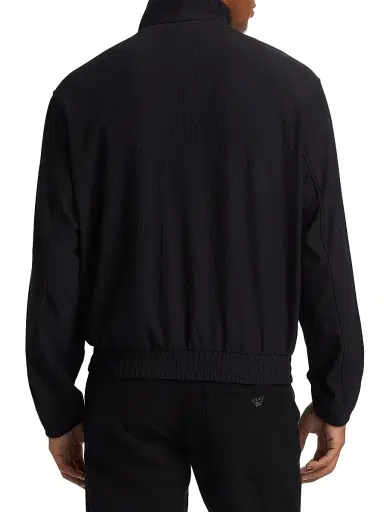 Emporio Armani Men's Stretch Nylon Zip-Front Jacket | Thumbnail 5 Emporio Armani Men's Stretch Nylon Zip-Front Jacket | Thumbnail 5