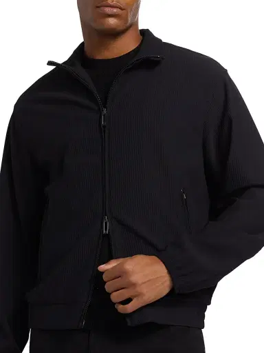 Emporio Armani Men's Stretch Nylon Zip-Front Jacket | Thumbnail 6 Emporio Armani Men's Stretch Nylon Zip-Front Jacket | Thumbnail 6