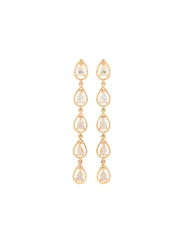 Wish Fine Jewelry 0.72ct Diamond 14K Gold Dangle Drop Earrings
