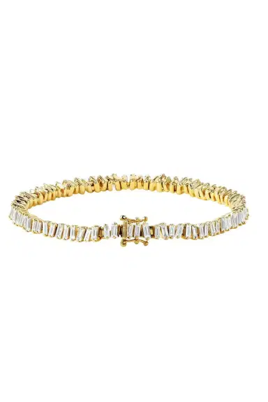 Suzanne Kalan Classic Diamond Baguette Tennis Bracelet | Thumbnail 5