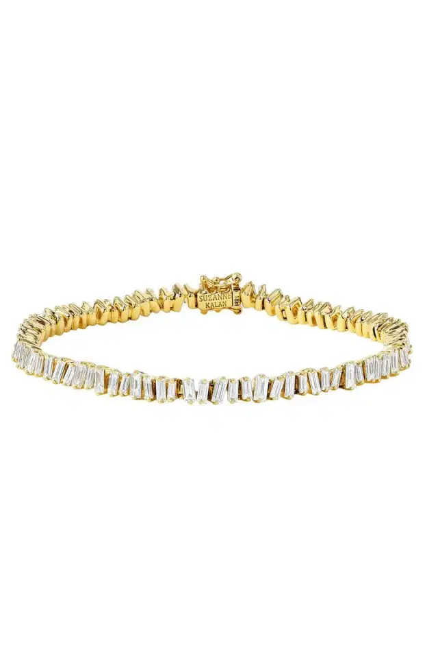 Suzanne Kalan Classic Diamond Baguette Tennis Bracelet