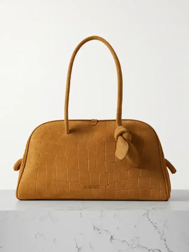 The Turismo Croc-effect Suede Tote