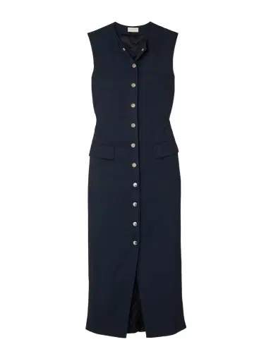 Dries Van Noten Twill Midi Dress | Thumbnail 1 Dries Van Noten Twill Midi Dress | Thumbnail 1