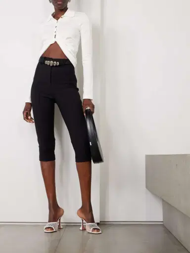 Courrèges Twisted-front Cotton-piqué Polo Top | Thumbnail 2
