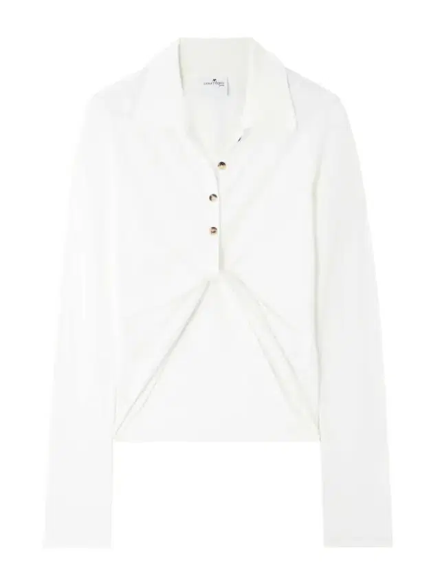Twisted-front Cotton-piqué Polo Top