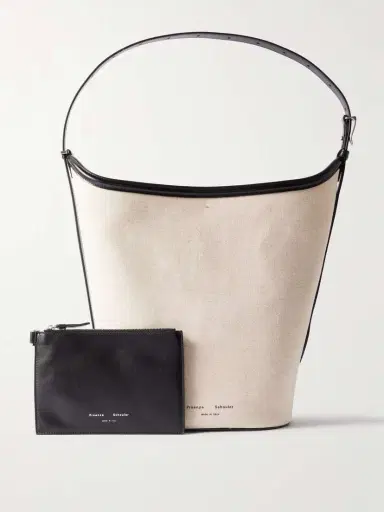 Proenza Schouler Brant Leather-trimmed Linen Bucket Bag | Thumbnail 5 Proenza Schouler Brant Leather-trimmed Linen Bucket Bag | Thumbnail 5