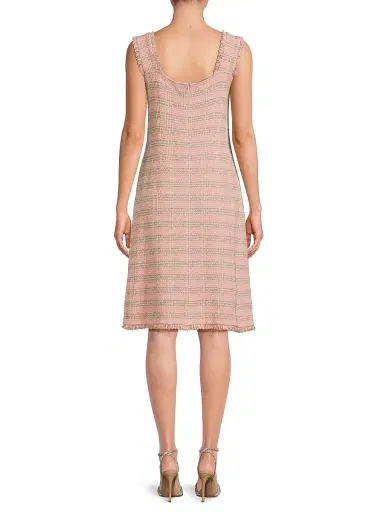 Misook Women's Tweed A-line Dress - Porcelain | Thumbnail 5 Misook Women's Tweed A-line Dress - Porcelain | Thumbnail 5