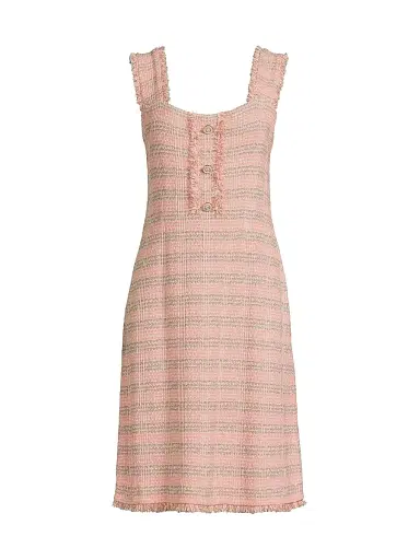 Misook Women's Tweed A-line Dress - Porcelain | Thumbnail 1 Misook Women's Tweed A-line Dress - Porcelain | Thumbnail 1