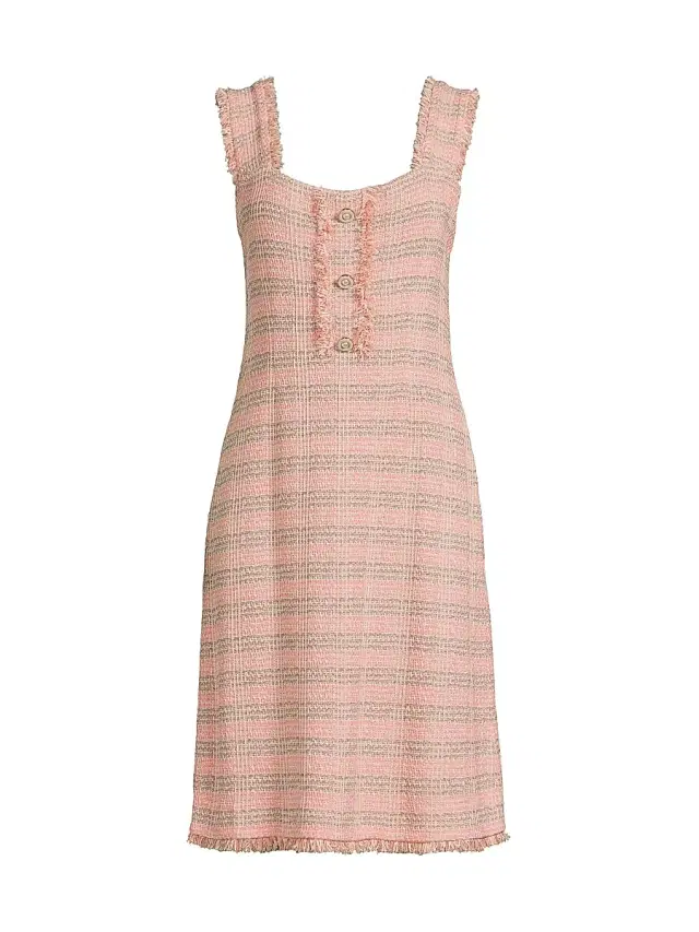 Women's Tweed A-line Dress - Porcelain