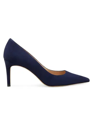Stuart Weitzman Women's Stuart Power 75MM Suede Pumps | Thumbnail 1 Stuart Weitzman Women's Stuart Power 75MM Suede Pumps | Thumbnail 1