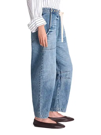 TWP Women's Jetties Beach Barrel-Leg Jeans | Thumbnail 4 TWP Women's Jetties Beach Barrel-Leg Jeans | Thumbnail 4