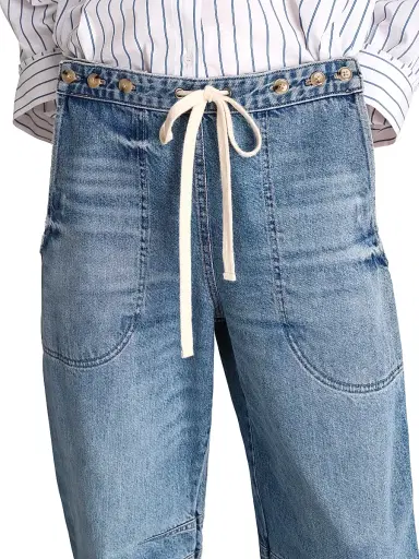 TWP Women's Jetties Beach Barrel-Leg Jeans | Thumbnail 6 TWP Women's Jetties Beach Barrel-Leg Jeans | Thumbnail 6