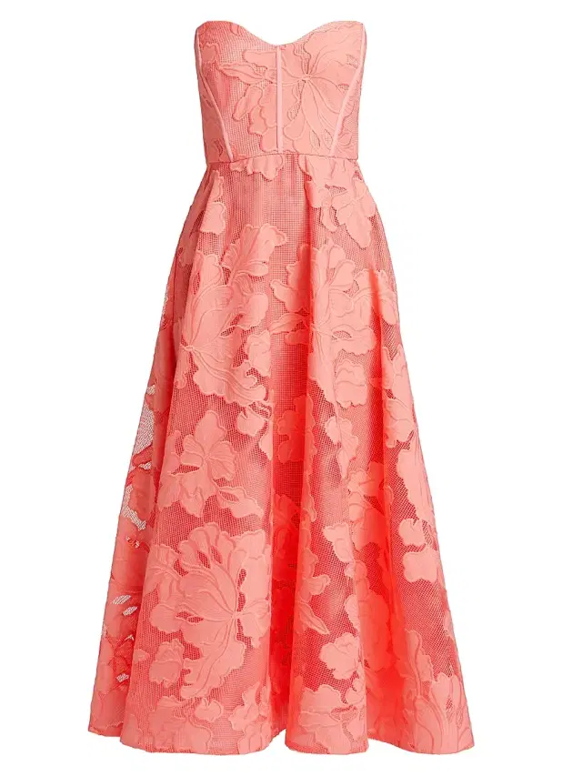 As It May Women's Desi Floral Lace Maxi-Dress - Rose Quartz