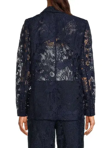 Ungaro Women's Arya Lace Blazer - Navy | Thumbnail 5