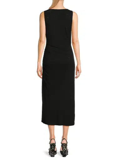 Ungaro Women's Mace Embellished Jersey Midi-Dress - Black | Thumbnail 5