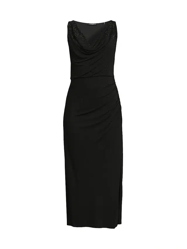 Ungaro Women's Mace Embellished Jersey Midi-Dress - Black