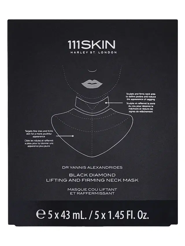 111SKIN Black Diamond Lifting & Firming Neck Mask 5-Pack