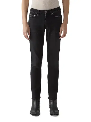 BLK DNM Men's Stretch-Denim Mid-Rise Slim-Fit Jeans - Subtle Black - Size 38 | Thumbnail 1