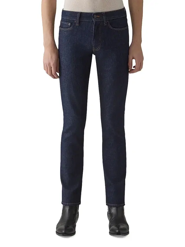 BLK DNM Men's Stretch-Denim Mid-Rise Slim-Fit Jeans - Blue Rinse