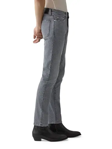 BLK DNM Men's Washed Stretch-Denim Mid-Rise Slim-Fit Jeans - Stone Grey - Size 40 | Thumbnail 2