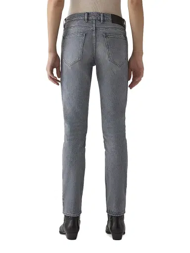 BLK DNM Men's Washed Stretch-Denim Mid-Rise Slim-Fit Jeans - Stone Grey - Size 40 | Thumbnail 3