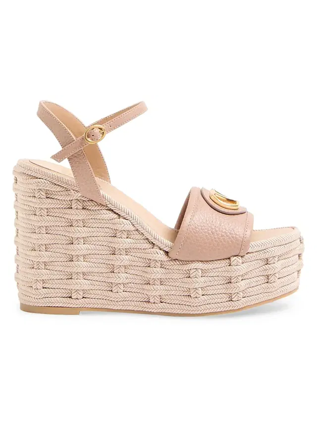 Women's VLogo Signature Wedge Sandals 120MM - Rose Cannelle