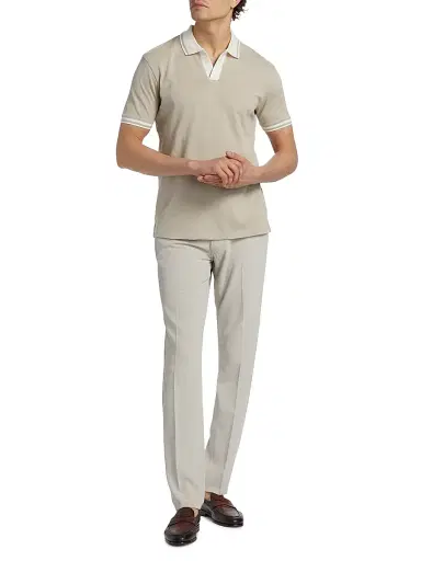 Emporio Armani Men's Techno Corduroy Pants - Tan - Size 40 | Thumbnail 2