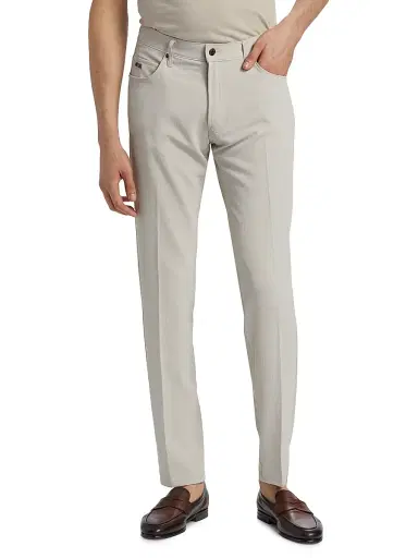 Emporio Armani Men's Techno Corduroy Pants - Tan - Size 40 | Thumbnail 3