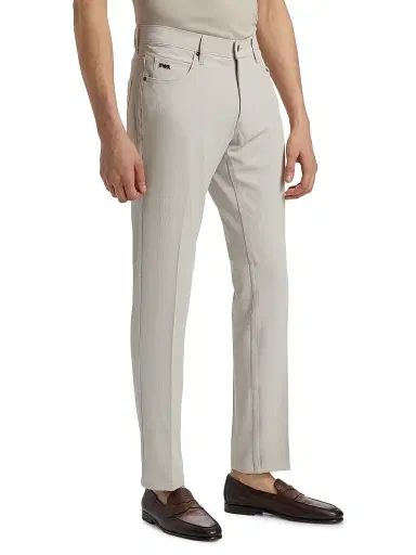 Emporio Armani Men's Techno Corduroy Pants - Tan - Size 40 | Thumbnail 4