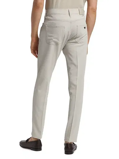 Emporio Armani Men's Techno Corduroy Pants - Tan - Size 40 | Thumbnail 5
