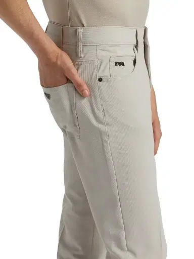 Emporio Armani Men's Techno Corduroy Pants - Tan - Size 40 | Thumbnail 6