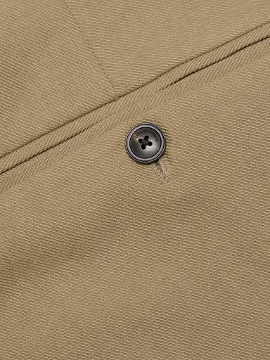 Emporio Armani Men's Crease-Front Trousers - Dark Tan - Size 38 | Thumbnail 7