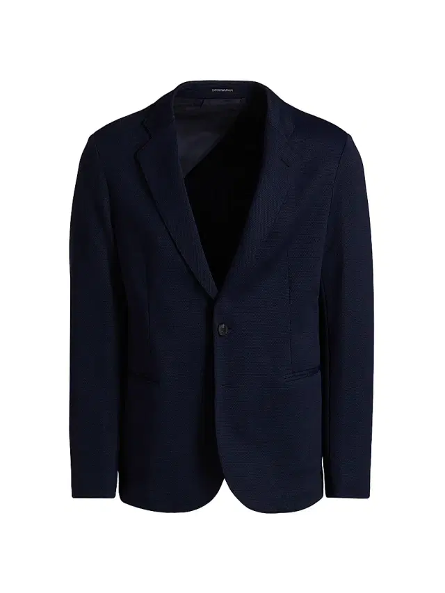 Men's Rice Stitch Sport Jacket - Navy