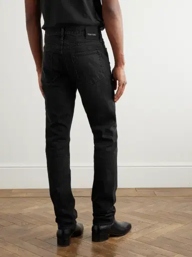 Tom Ford Slim-Fit Distressed Selvedge Jeans - Men | Thumbnail 4 Tom Ford Slim-Fit Distressed Selvedge Jeans - Men | Thumbnail 4