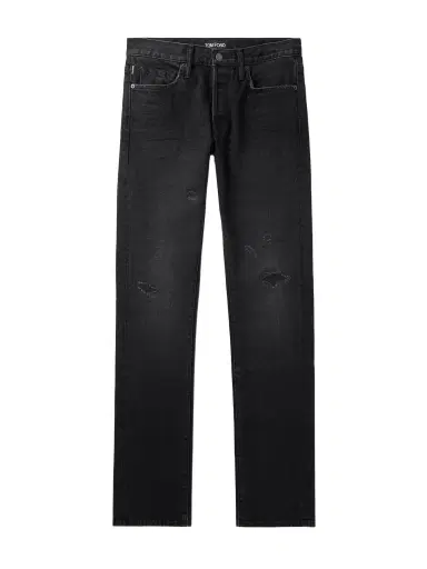 Tom Ford Slim-Fit Distressed Selvedge Jeans - Men | Thumbnail 1 Tom Ford Slim-Fit Distressed Selvedge Jeans - Men | Thumbnail 1