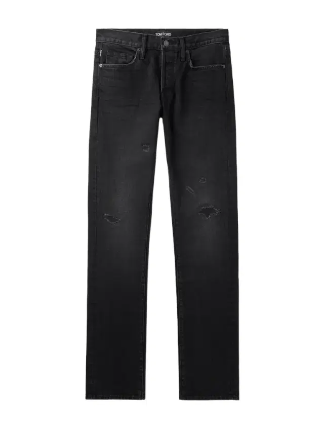Tom Ford Slim-Fit Distressed Selvedge Jeans - Men