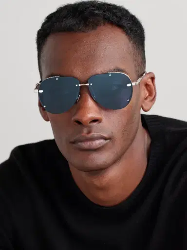 DIOR Eyewear NeoDior A1U Aviator-Style Silver-Tone Sunglasses - Men | Thumbnail 2 DIOR Eyewear NeoDior A1U Aviator-Style Silver-Tone Sunglasses - Men | Thumbnail 2