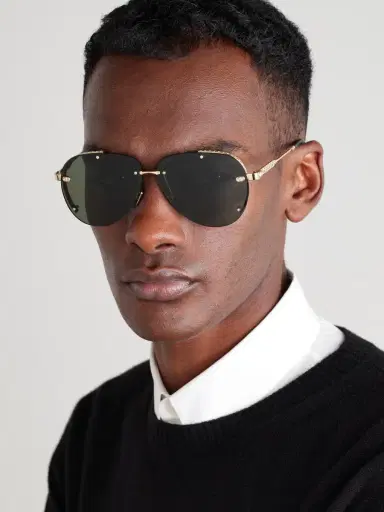 DIOR Eyewear NeoDior A1U Aviator-Style Gold-Tone Sunglasses - Men | Thumbnail 2 DIOR Eyewear NeoDior A1U Aviator-Style Gold-Tone Sunglasses - Men | Thumbnail 2